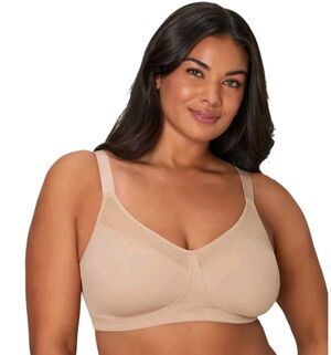 Playtex 18 Hour Smoothing Minimizer Bra #4697 Nude 40DD Wireless Comfort Band